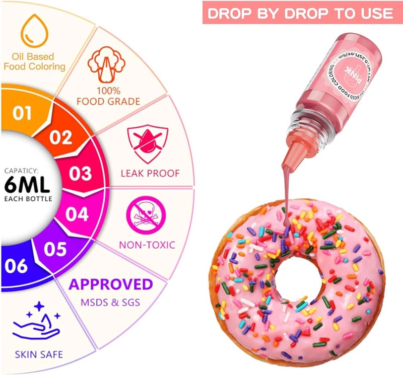 Jelife 12 Colors Oil Based Food Coloring Set - Image 5